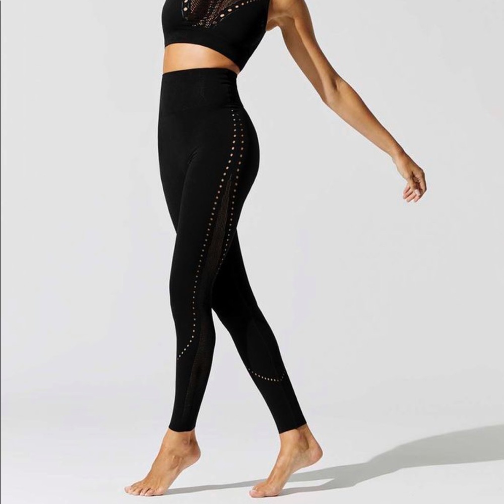 NWT High waisted carbon38 mesh leggings